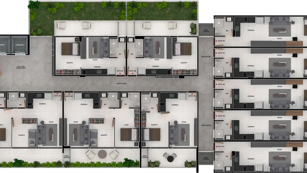 Apartamento, 1 quarto, 60 m² - Foto 9