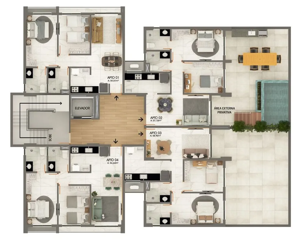 Apartamento, 2 quartos, 97 m² - Foto 8