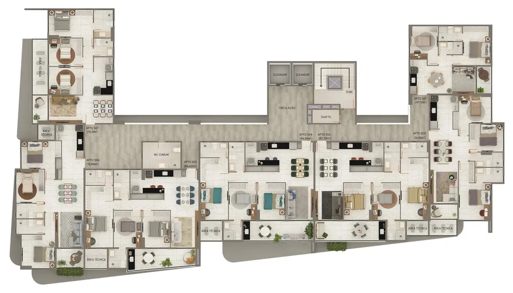 Apartamento, 3 quartos, 78 m² - Foto 9