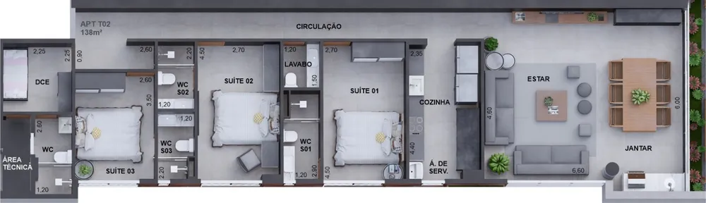 Apartamento, 2 quartos, 168 m² - Foto 11