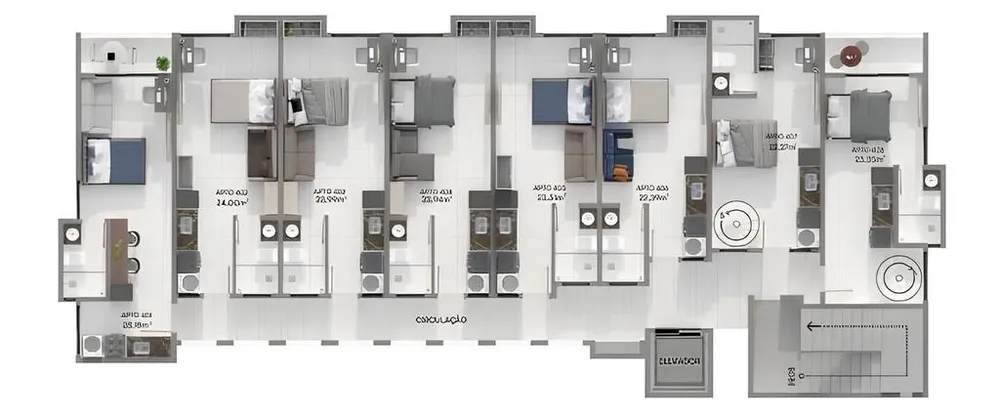 Apartamento, 1 quarto, 23 m² - Foto 7