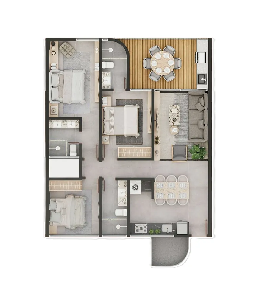 Apartamento, 3 quartos, 91 m² - Foto 11