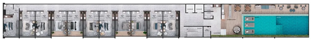 Apartamento, 1 quarto, 17 m² - Foto 1