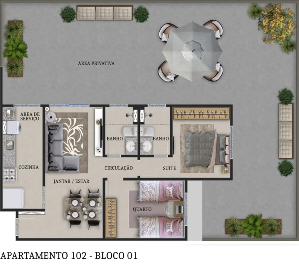 Apartamento, 1 quarto, 55 m² - Foto 8