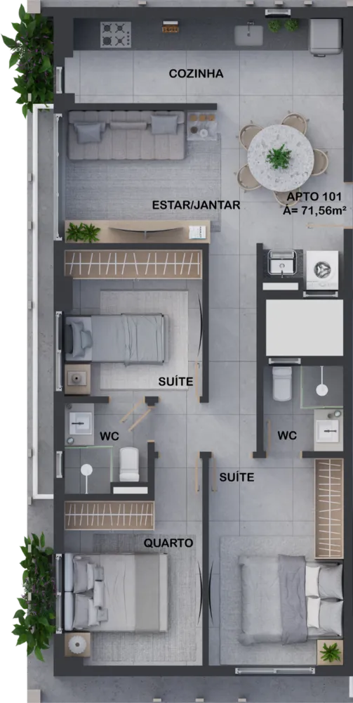Apartamento, 2 quartos, 55 m² - Foto 8