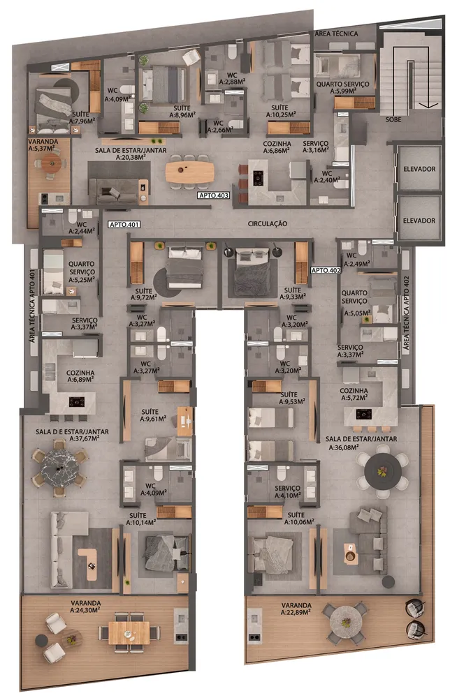 Apartamento, 3 quartos, 151 m² - Foto 10