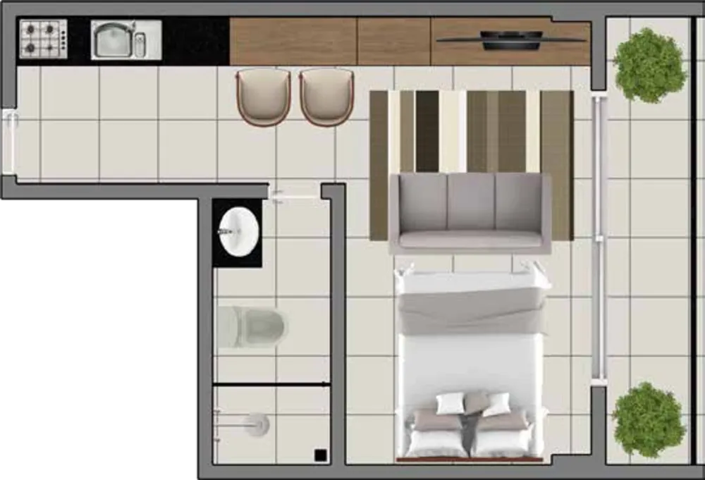 Apartamento, 1 quarto, 27 m² - Foto 10