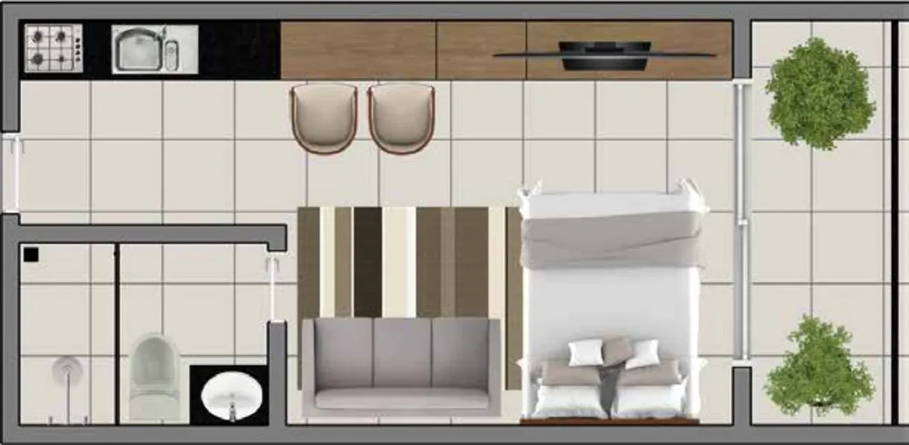 Apartamento, 1 quarto, 27 m² - Foto 8