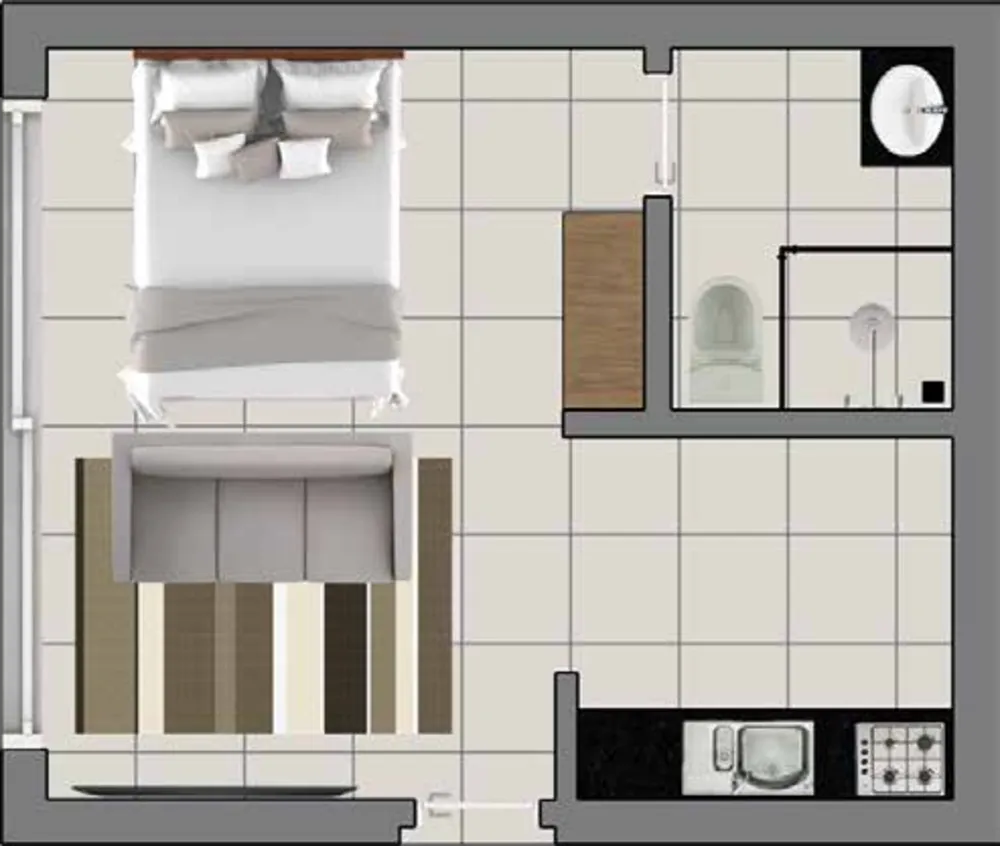 Apartamento, 1 quarto, 27 m² - Foto 9