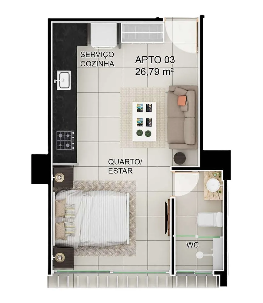 Apartamento, 2 quartos, 64 m² - Foto 8