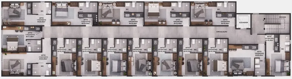 Apartamento, 1 quarto, 24 m² - Foto 6