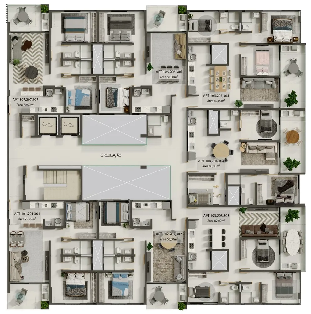 Apartamento, 2 quartos, 66 m² - Foto 8