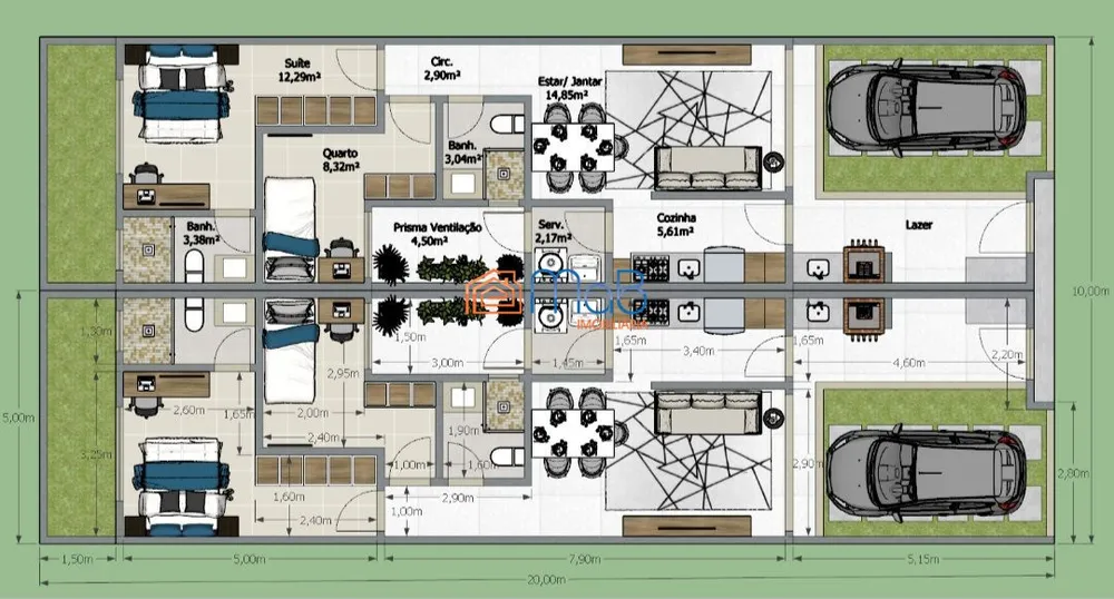Casa, 2 quartos, 60 m² - Foto 7