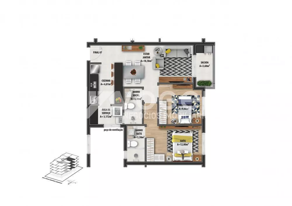 Apartamento à venda com 2 quartos, 85m² - Foto 15