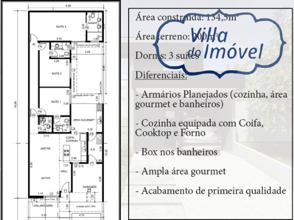 Casa de Condomínio, 3 quartos - Foto 2