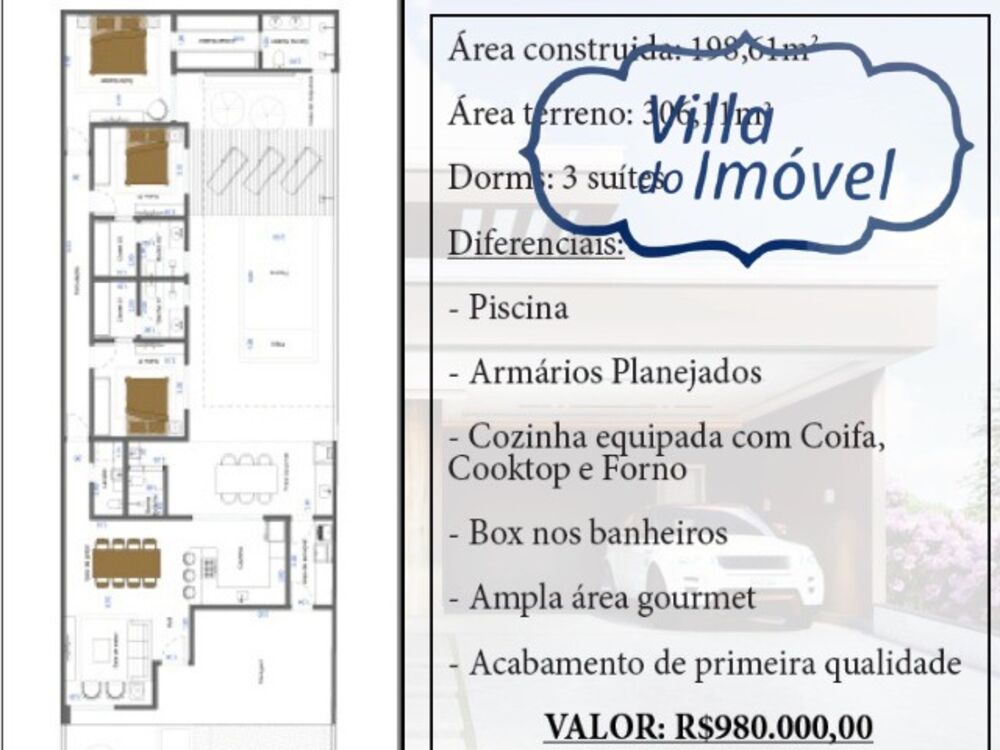 Casa de Condomínio, 3 quartos - Foto 4