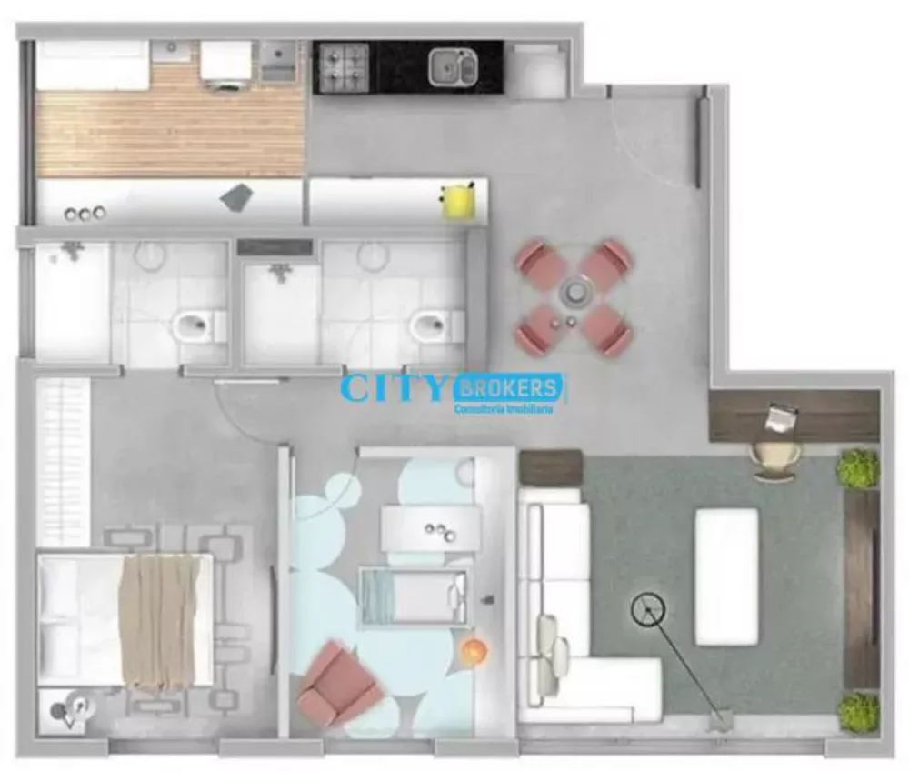 Apartamento à venda com 2 quartos, 70m² - Foto 3