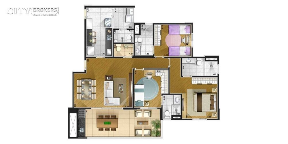 Apartamento à venda com 3 quartos, 86m² - Foto 4