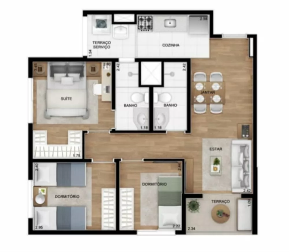 Apartamento à venda com 2 quartos, 50m² - Foto 5