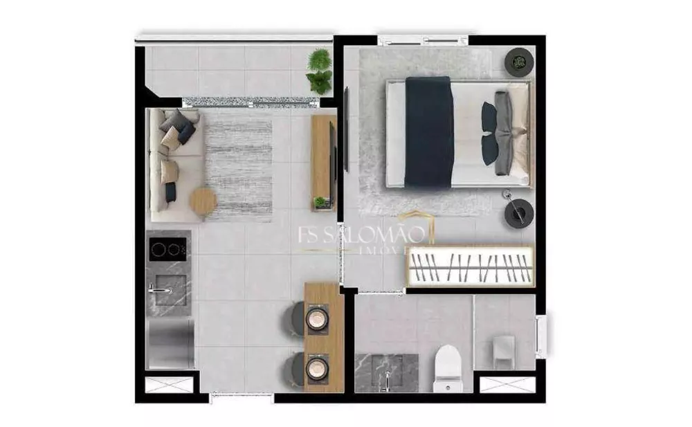 Apartamento, 1 quarto, 25 m² - Foto 10