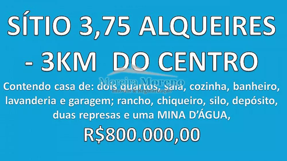 Sítio, 2 quartos, 9 hectares - Foto 1