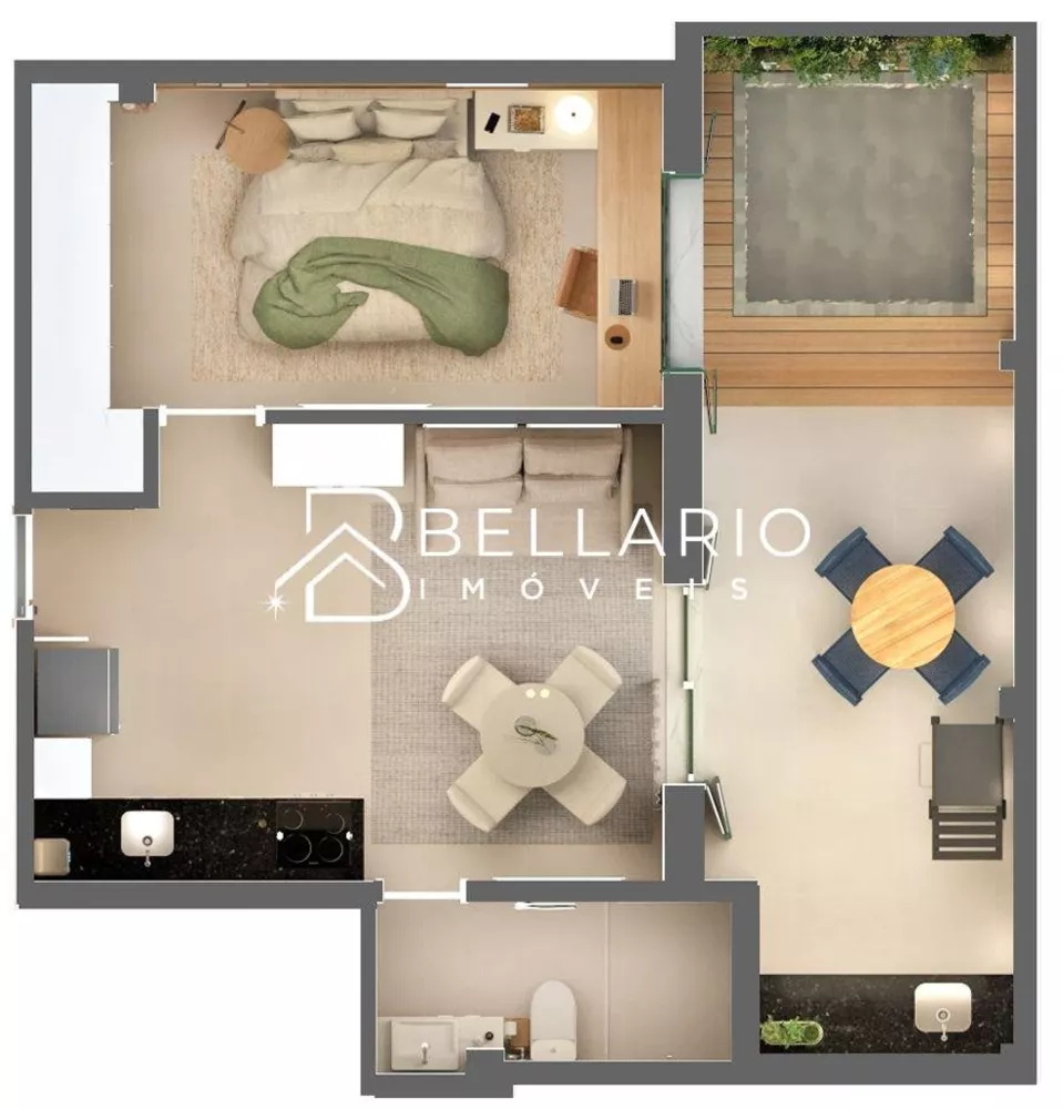 Apartamento, 1 quarto, 58 m² - Foto 10