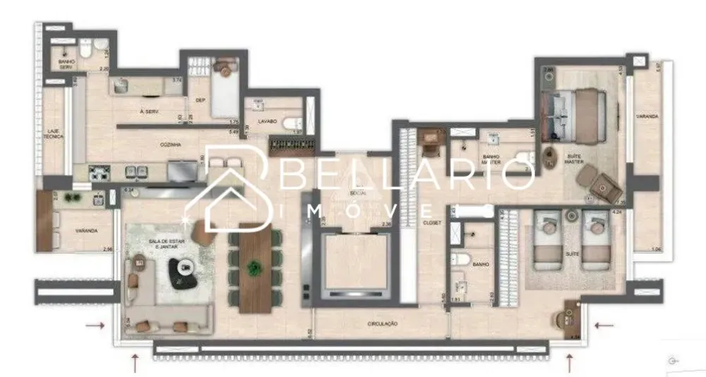 Apartamento, 2 quartos, 140 m² - Foto 5