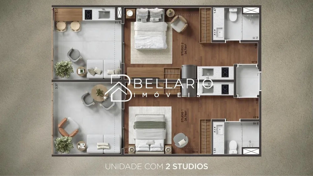 Apartamento, 2 quartos, 70 m² - Foto 12