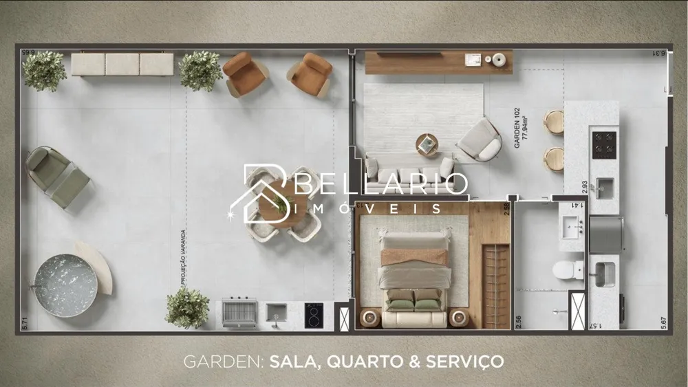Apartamento, 1 quarto, 77 m² - Foto 11