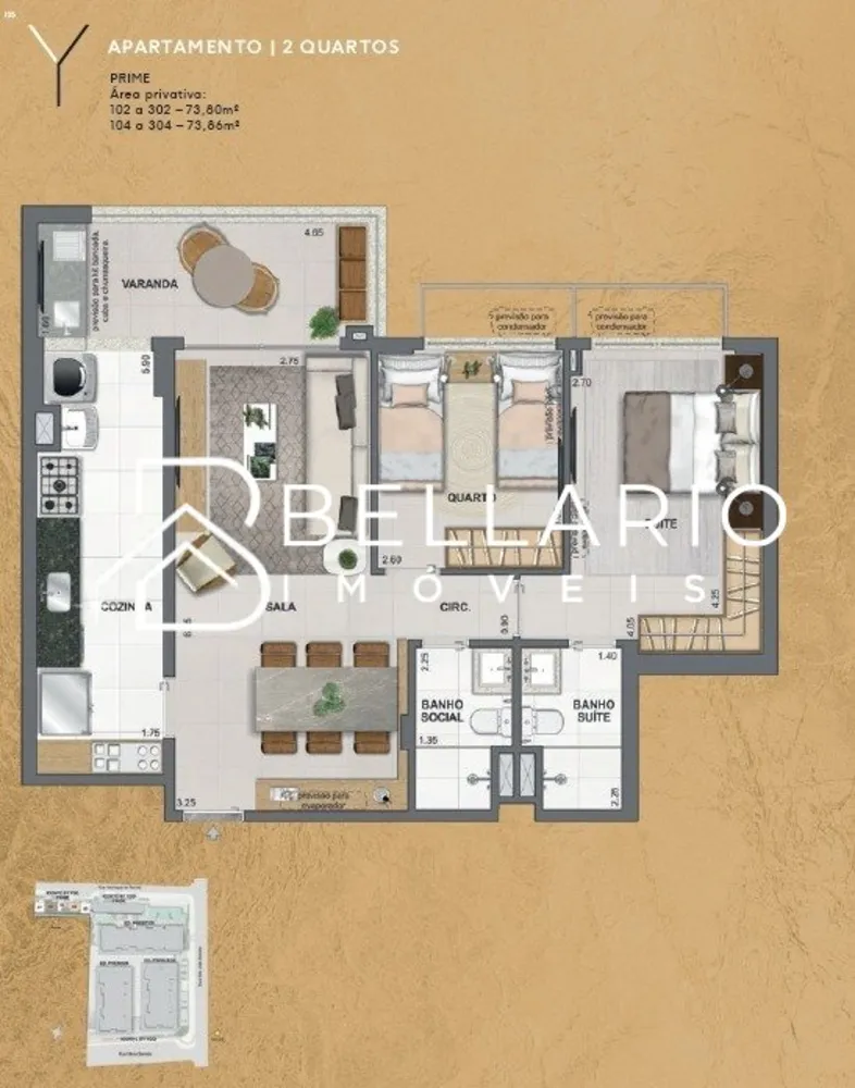 Apartamento, 2 quartos, 74 m² - Foto 26