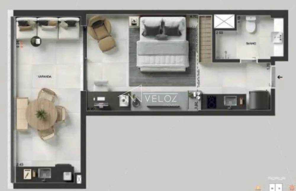 Apartamento, 1 quarto, 81 m² - Foto 13
