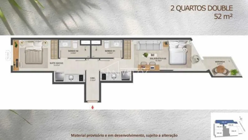 Apartamento, 2 quartos, 52 m² - Foto 18