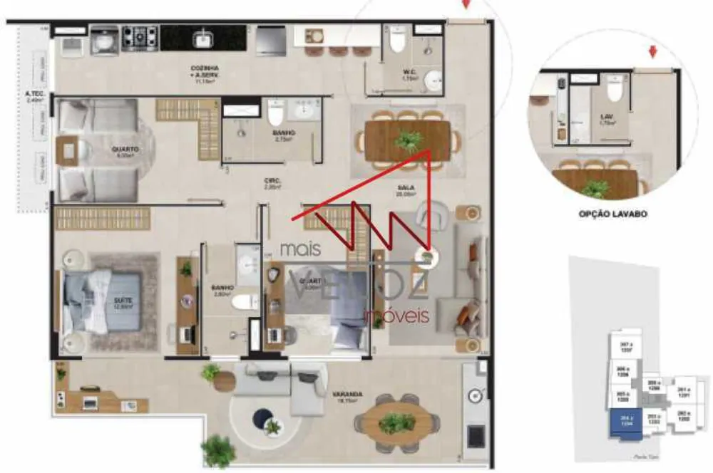 Apartamento, 1 quarto, 1 m² - Foto 21