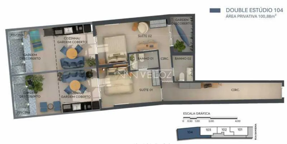 Apartamento, 2 quartos, 100 m² - Foto 17