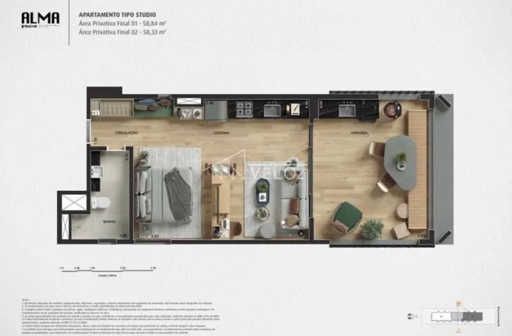 Apartamento, 1 quarto, 58 m² - Foto 10