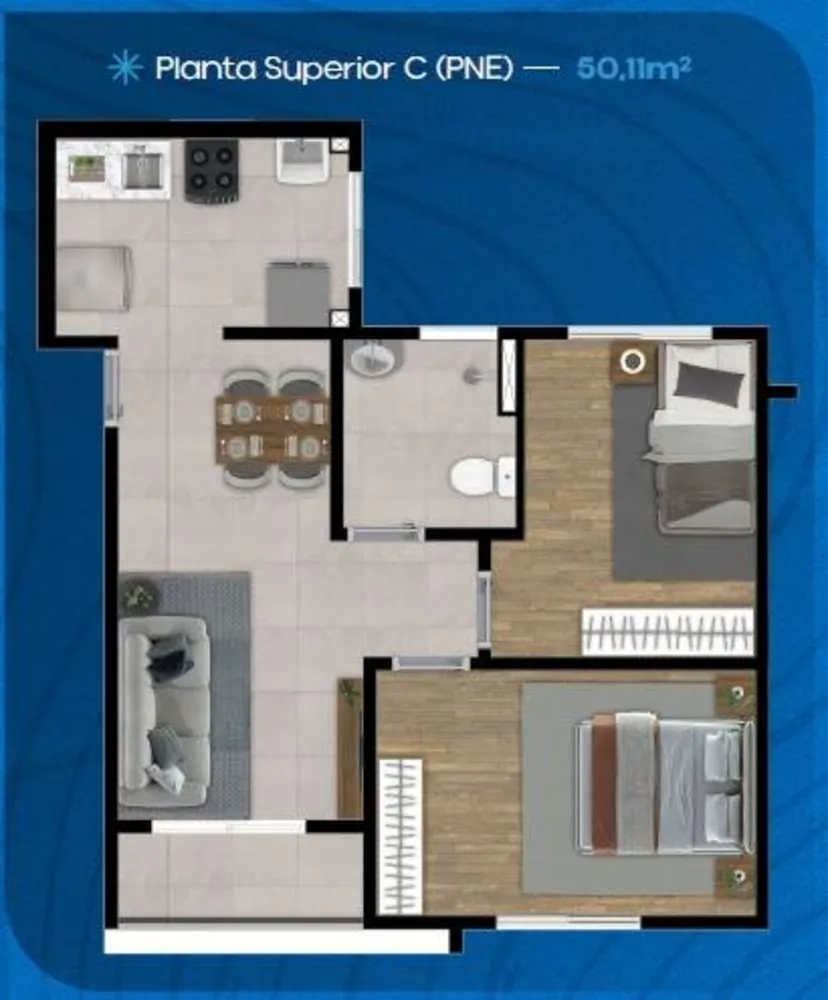 Apartamento, 2 quartos - Foto 11