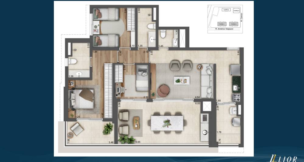 Apartamento à venda com 2 quartos, 18500m² - Foto 11