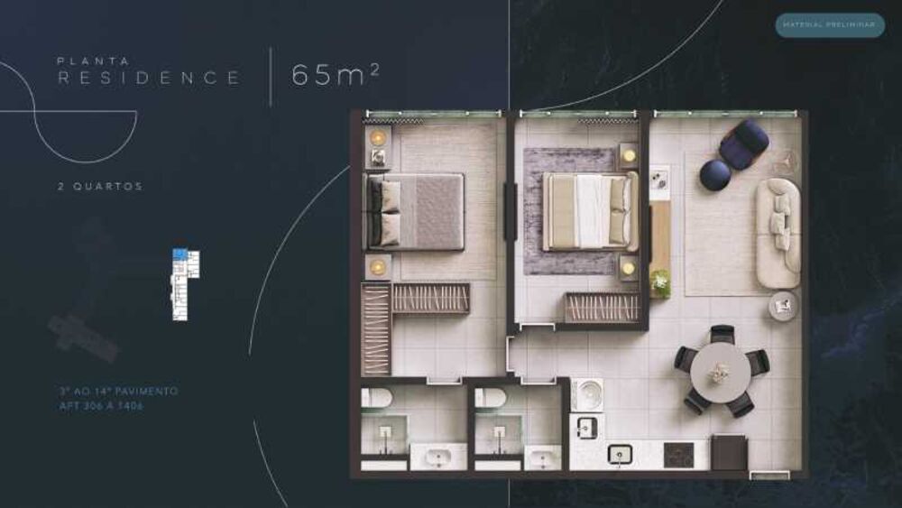 Apartamento à venda com 1 quarto, 35m² - Foto 5