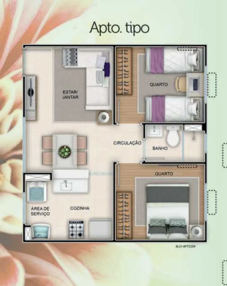 Apartamento, 2 quartos, 40 m² - Foto 4