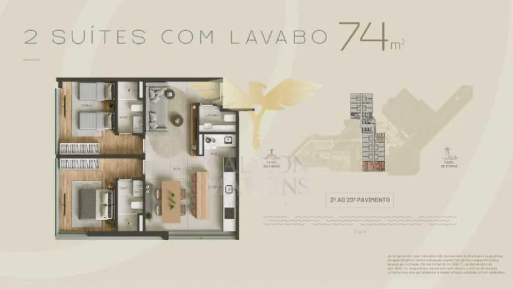 Apartamento, 2 quartos, 69 m² - Foto 14