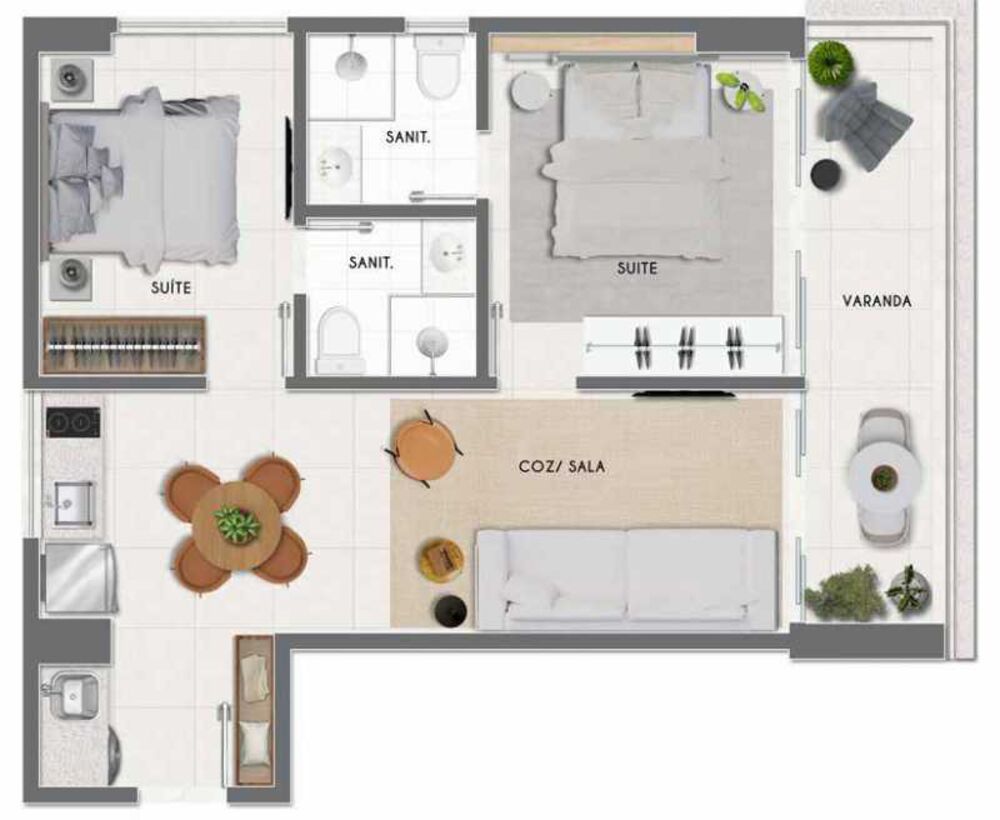 Apartamento, 1 quarto, 36 m² - Foto 5