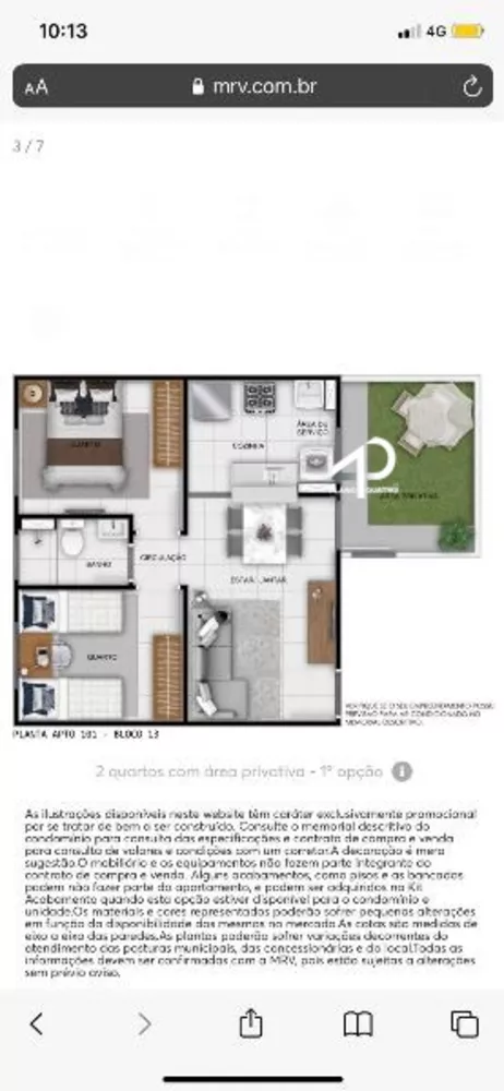 Apartamento à venda com 2 quartos, 38m² - Foto 1