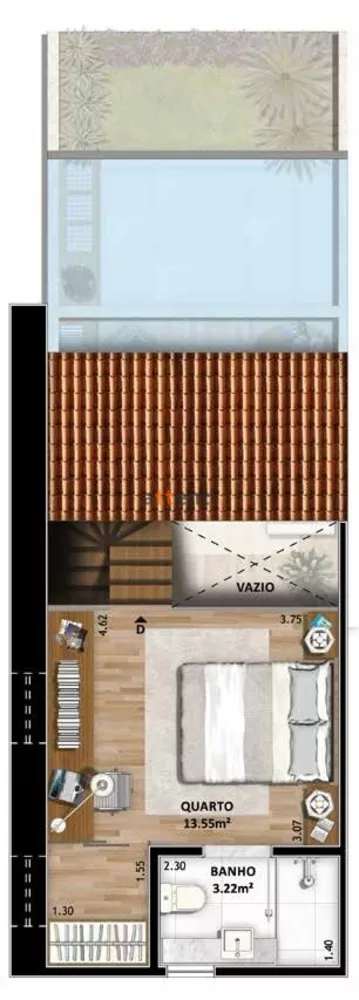 Apartamento à venda com 1 quarto, 63m² - Foto 4