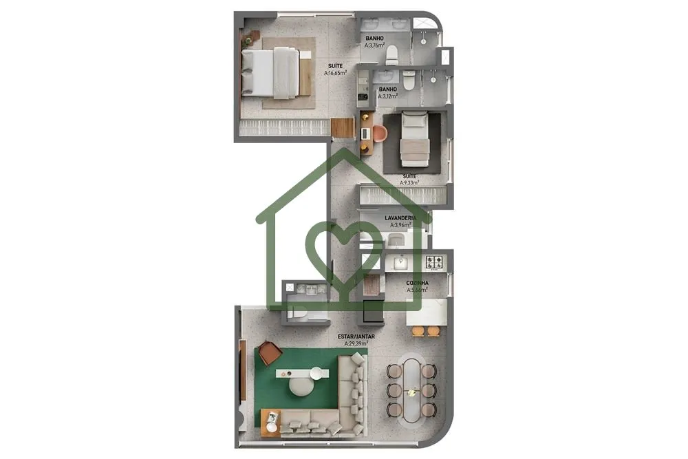 Apartamento, 2 quartos, 93 m² - Foto 4