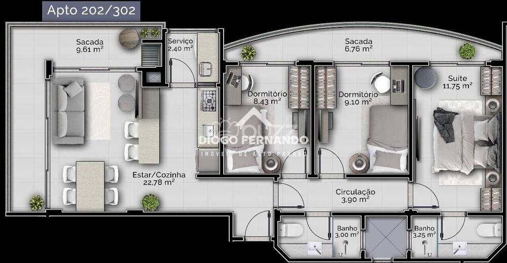Apartamento à venda com 3 quartos, 94m² - Foto 12