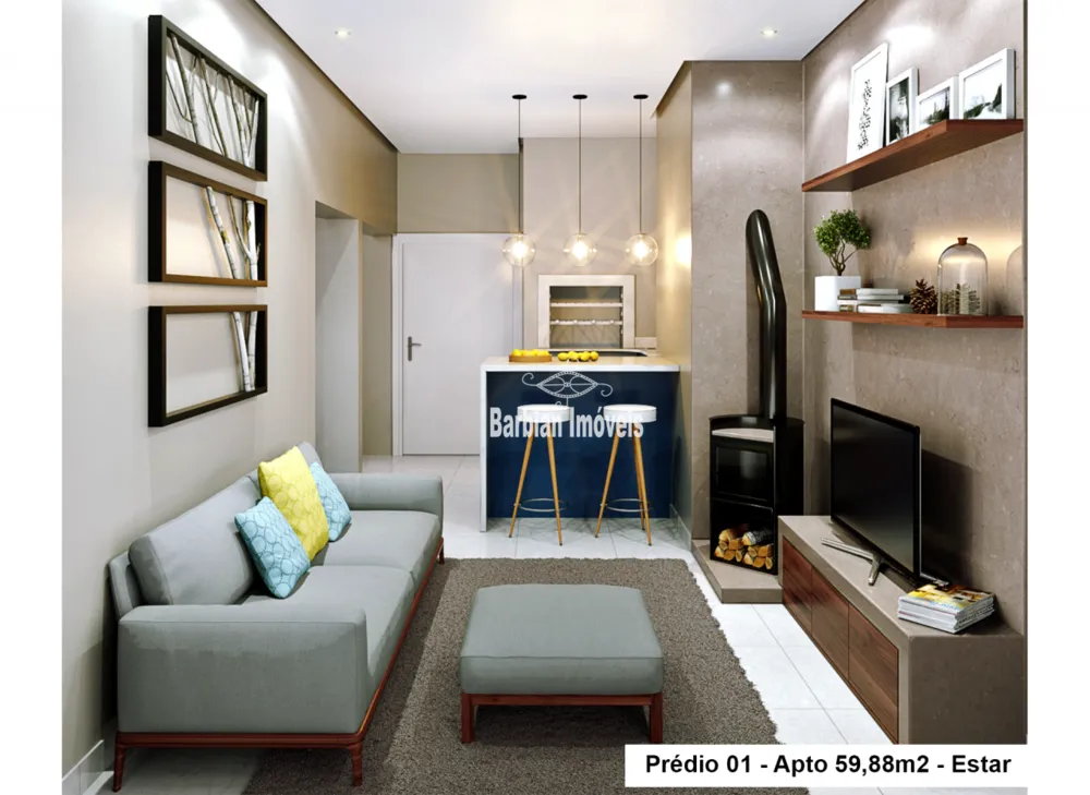 Apartamento, 1 quarto, 59 m² - Foto 2