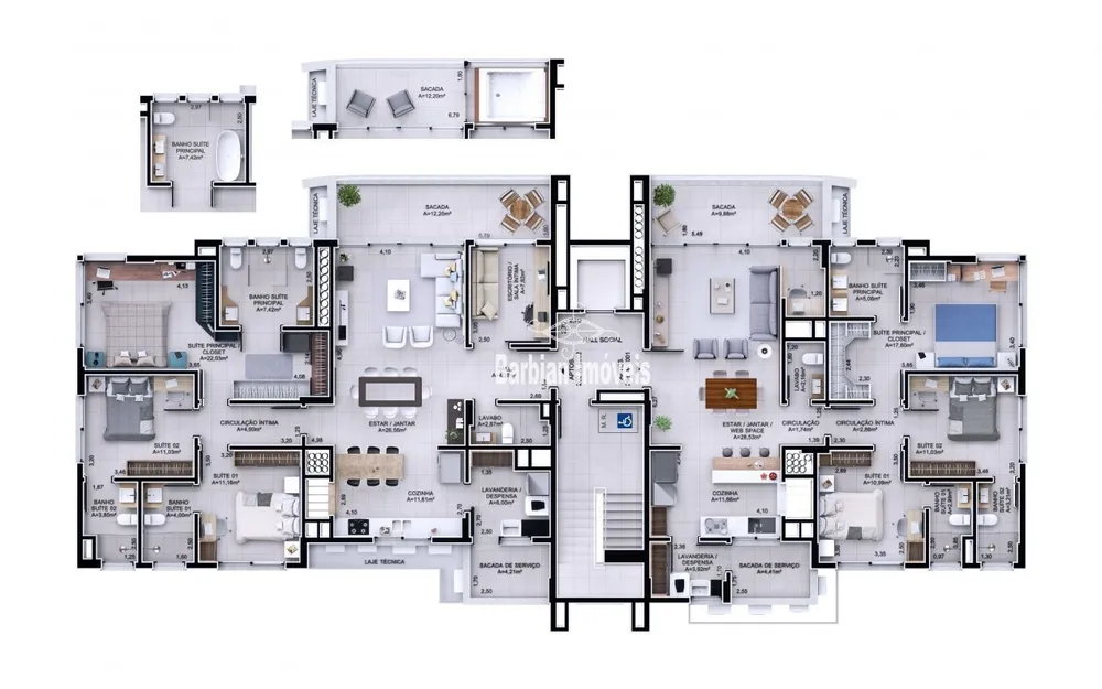 Apartamento, 3 quartos, 141 m² - Foto 3