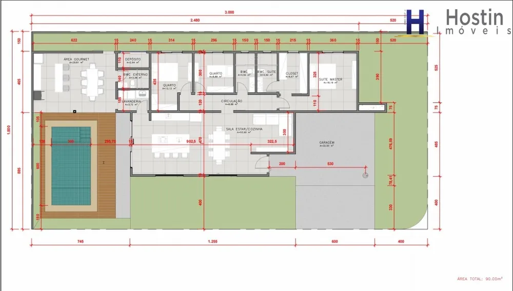 Casa, 3 quartos, 90 m² - Foto 4