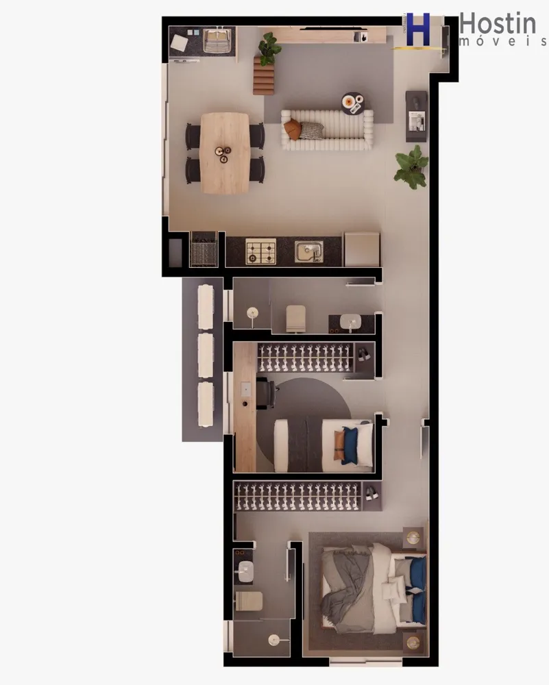 Apartamento, 2 quartos, 57 m² - Foto 11