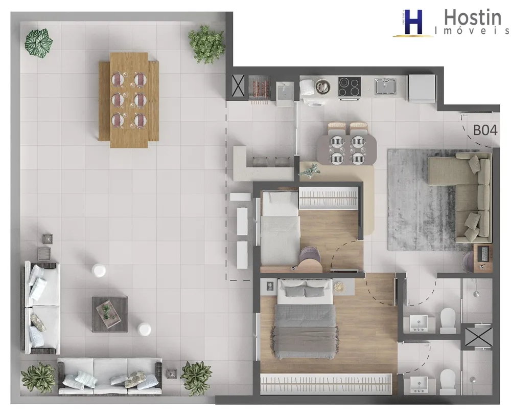Apartamento, 2 quartos, 51 m² - Foto 6